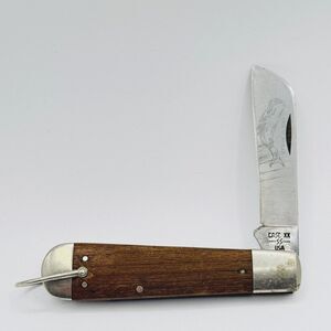 Vintage Case XX 1199 SH R Whaler 8 Dot 1982 Etched SS Blade Walnut Scales